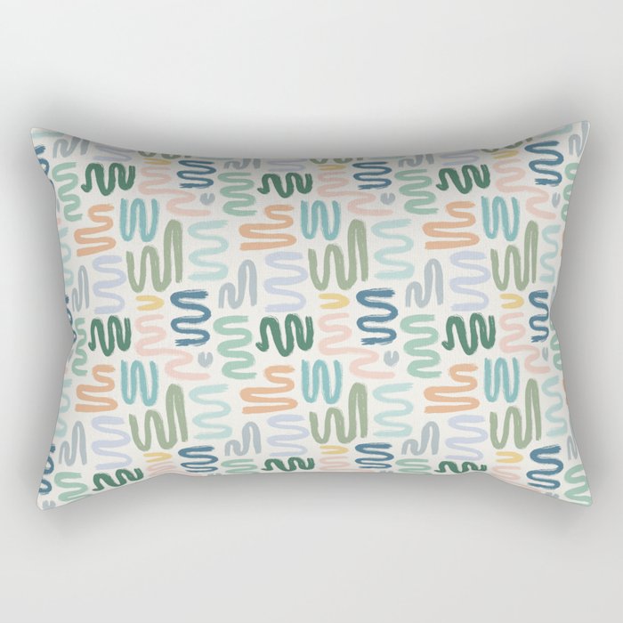 Statement Squiggles Rectangular Pillow Gallery Image 2