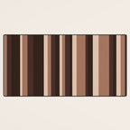 Classic Stripes XLIX - Mocha Coffee Desk Mat Gallery Image 3