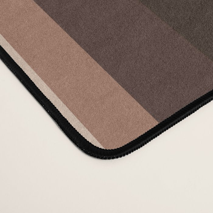 Classic Stripes XLIX - Mocha Coffee Desk Mat Gallery Image 4