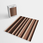 Classic Stripes XLIX - Mocha Coffee Jigsaw Puzzle Gallery Image 2
