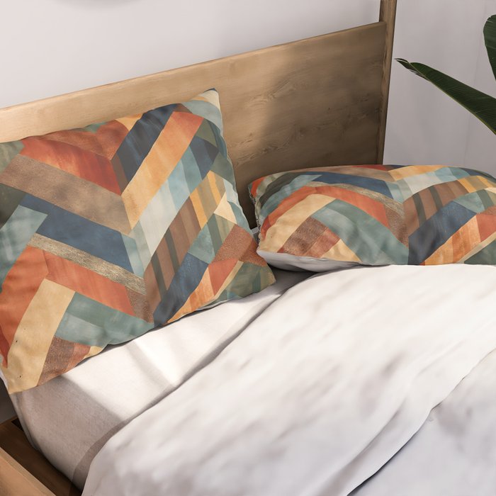 Desert Herringbone Reverie Pillow Sham Gallery Image 2