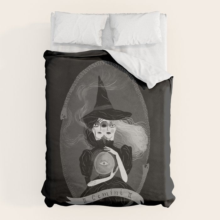 Gemini Witchy Zodiac Duvet Cover Gallery Image 6