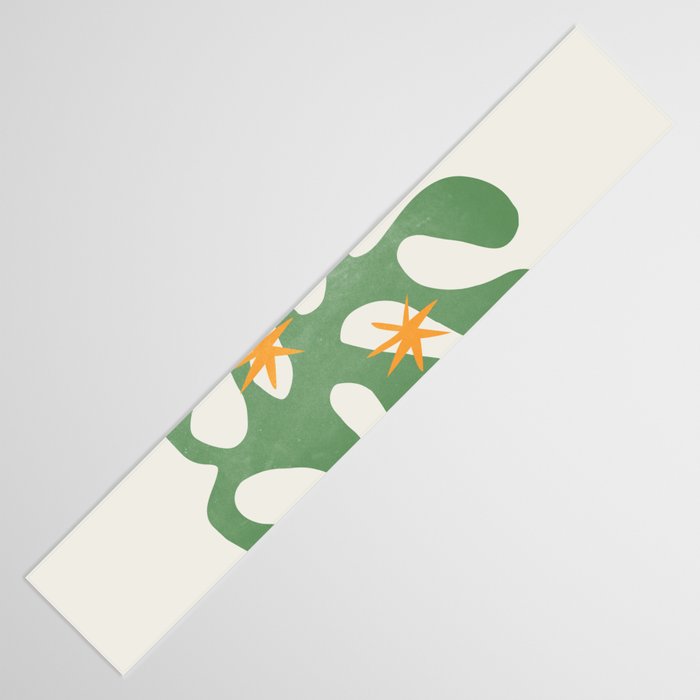 Fern Green Leaf: Matisse Series 01 | Mid-Century Edition Table Runner Gallery Image 3