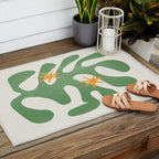 Fern Green Leaf: Matisse Series 01 | Mid-Century Edition Outdoor Rug Gallery Image 2