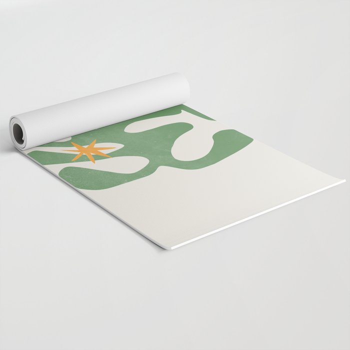 Fern Green Leaf: Matisse Series 01 | Mid-Century Edition Yoga Mat Gallery Image 2
