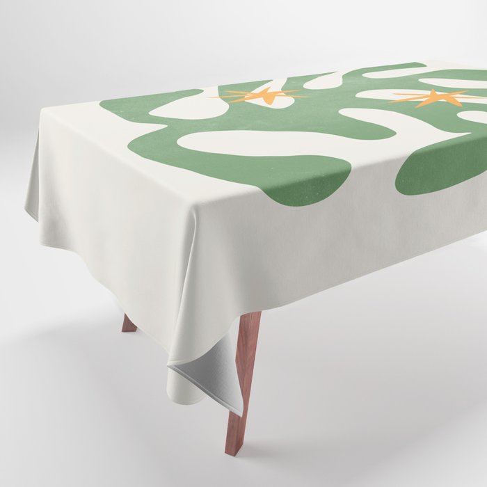 Fern Green Leaf: Matisse Series 01 | Mid-Century Edition Tablecloth Gallery Image 1