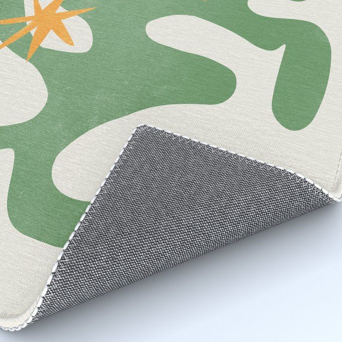 Fern Green Leaf: Matisse Series 01 | Mid-Century Edition Rug Gallery Image 4
