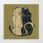Two Cheetahs Wood Wall Art Gallery Image 1