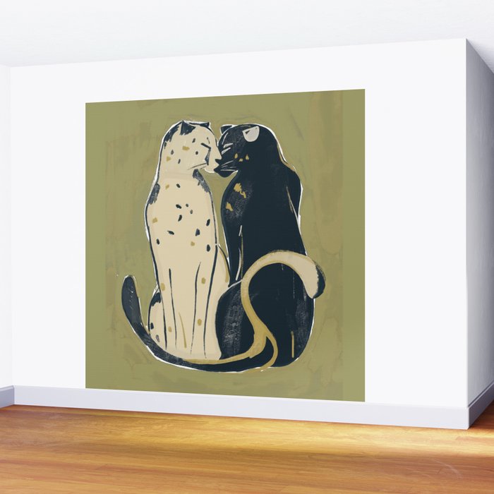Two Cheetahs Wall Mural Gallery Image 2