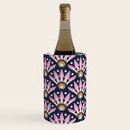 Sunshine Seigaiha Wave - Blush & Navy Wine Chiller Gallery Image 2