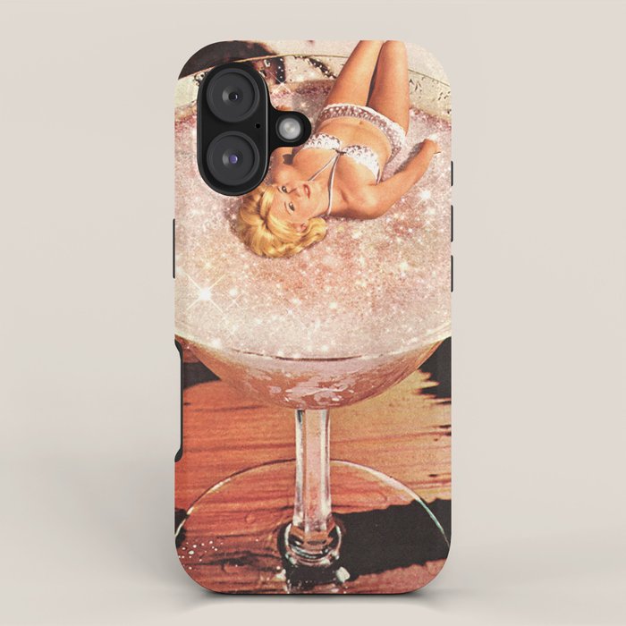 Glitter Pink Margarita iPhone Case Gallery Image 1