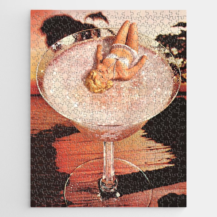 Glitter Pink Margarita Jigsaw Puzzle Gallery Image 1