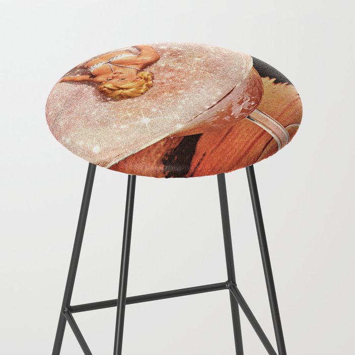 Glitter Pink Margarita Stool Gallery Image 2