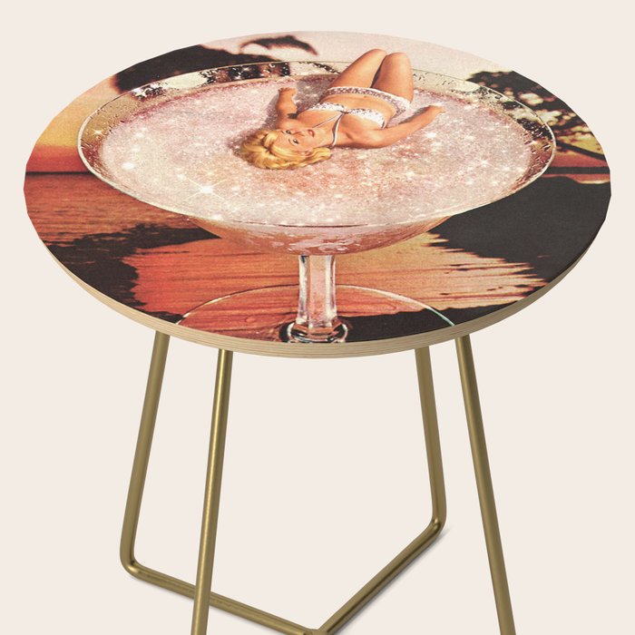 Glitter Pink Margarita Side Table Gallery Image 2
