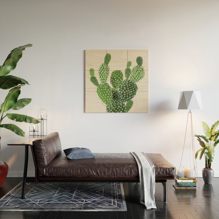 Cactus II Wood Wall Art Gallery Image 2