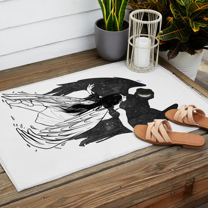 Universe Angels Outdoor Rug Gallery Image 2