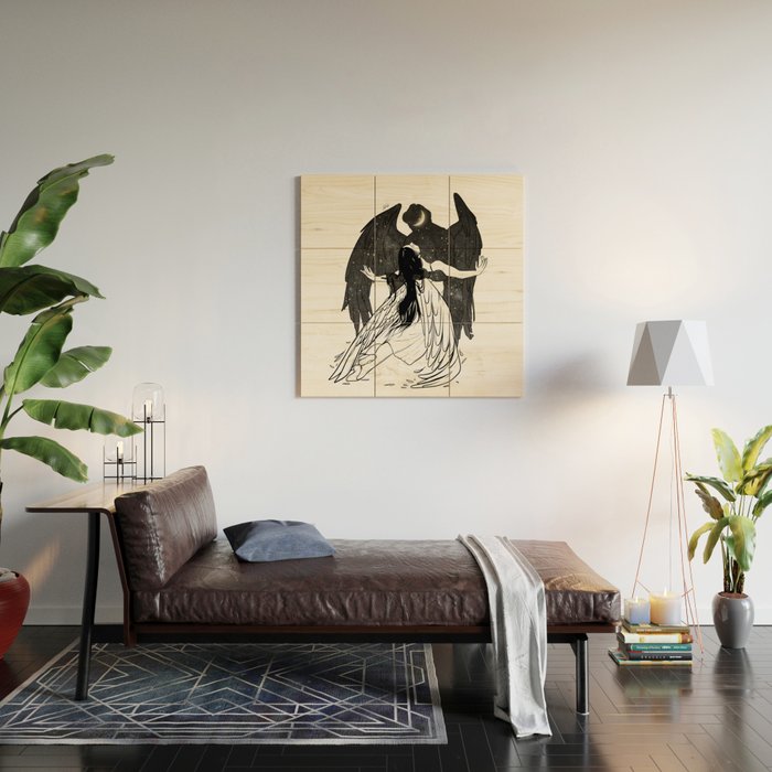 Universe Angels Wood Wall Art Gallery Image 2