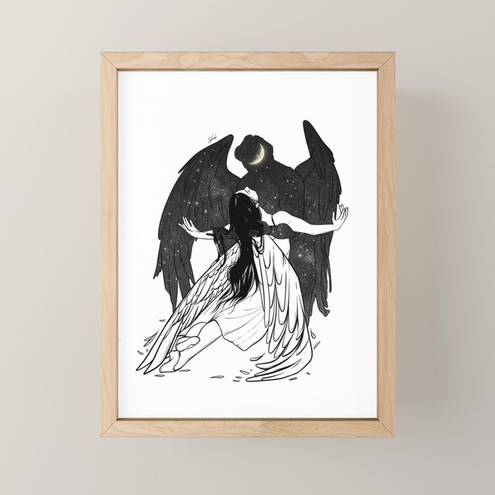 Universe Angels Mini Art Print Gallery Image 1