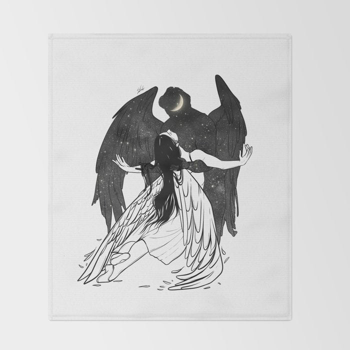Universe Angels Throw Blanket Gallery Image 2