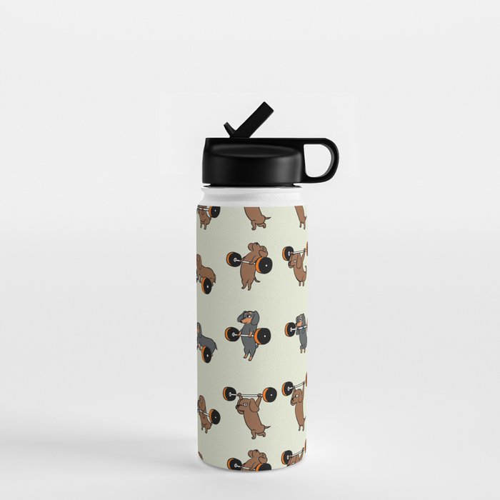 Olympic Lifting Dachshund Water Bottle Gallery Image 1