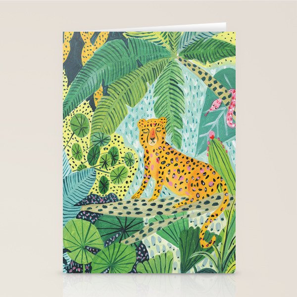 Jungle Leopard Stationery Card Gallery Image 2