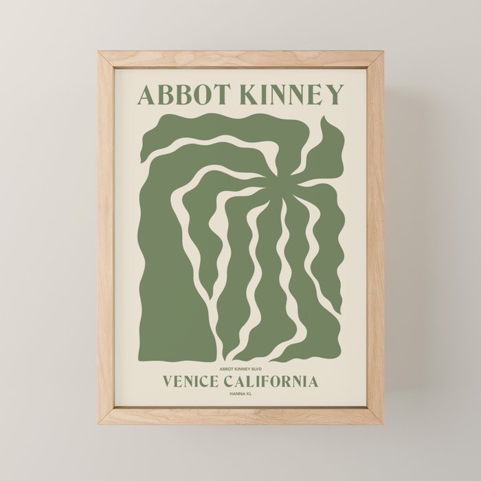Abbot Kinney Blvd Mini Art Print Gallery Image 1