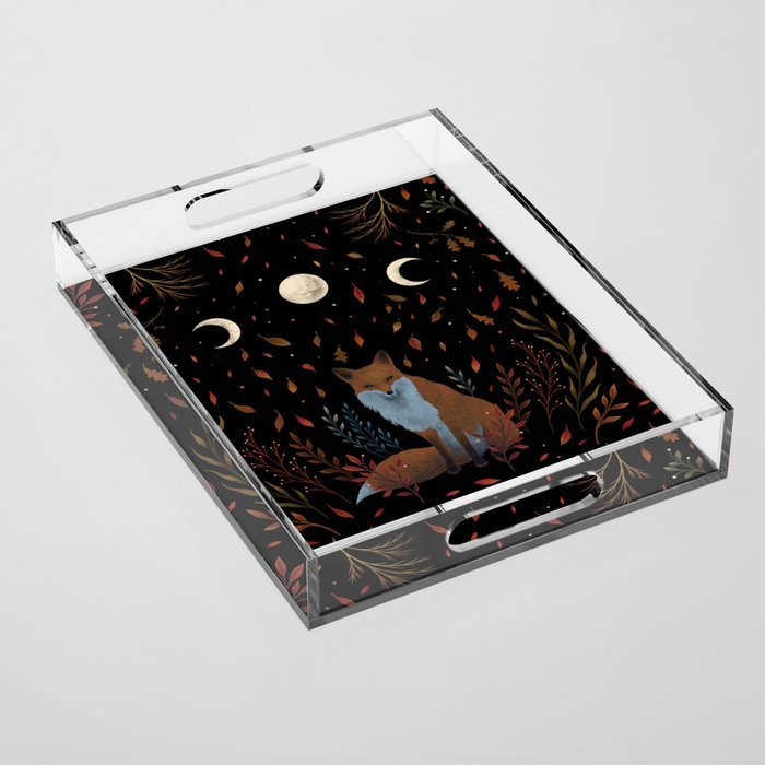 Autumn Fox Acrylic Tray Gallery Image 1