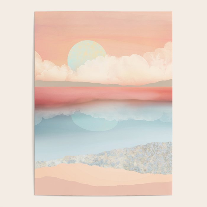 Mint Moon Beach Poster Gallery Image 1