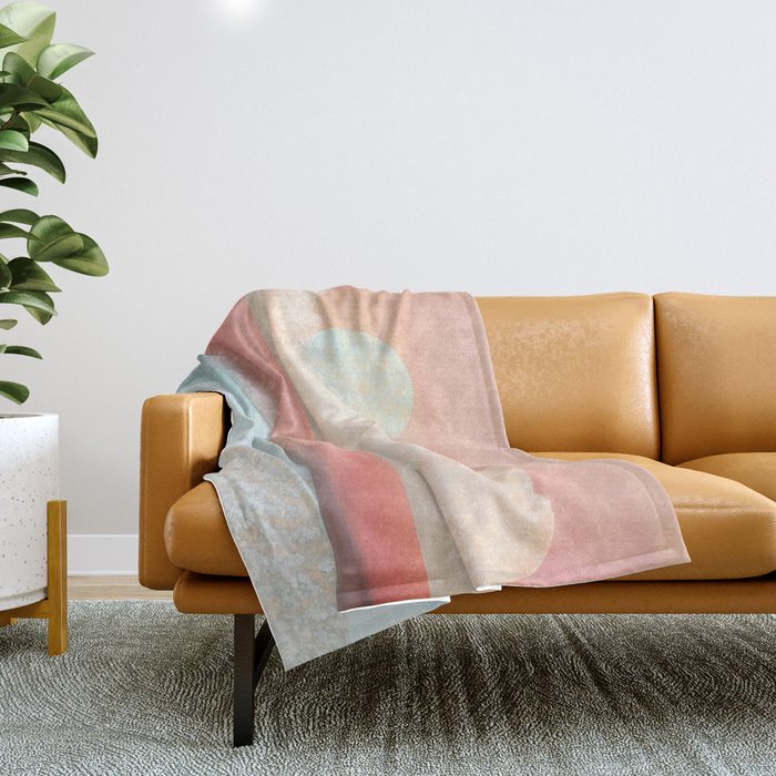 Mint Moon Beach Throw Blanket Gallery Image 1