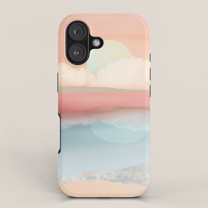 Mint Moon Beach iPhone Case Gallery Image 1