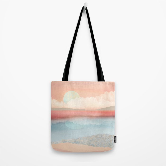 Mint Moon Beach Tote Bag Gallery Image 2
