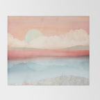 Mint Moon Beach Throw Blanket Gallery Image 2
