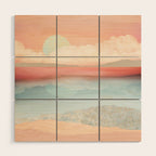 Mint Moon Beach Wood Wall Art Gallery Image 1