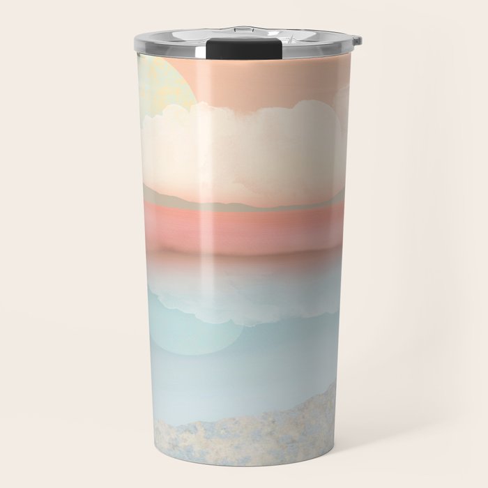 Mint Moon Beach Travel Mug Gallery Image 1