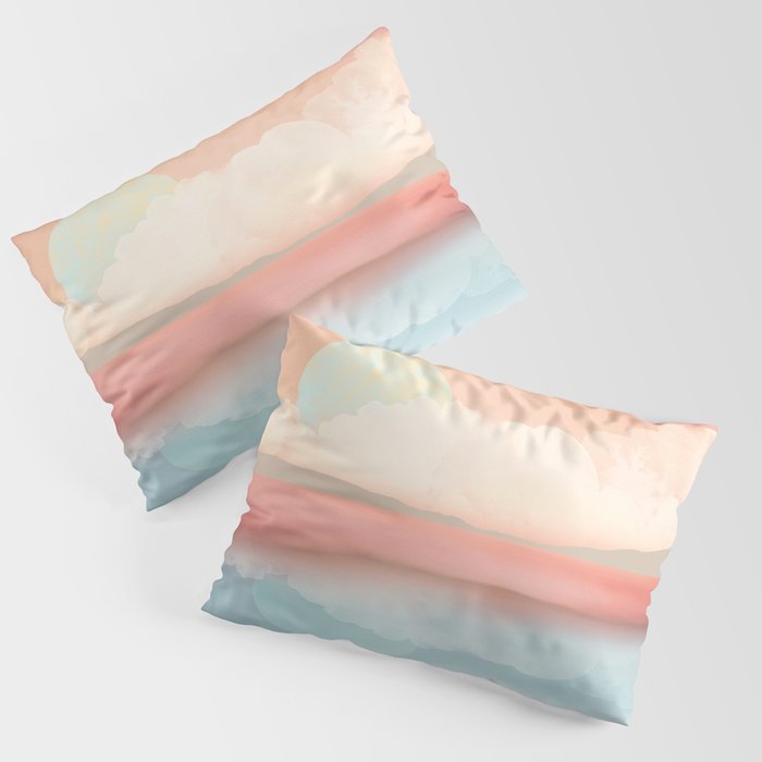 Mint Moon Beach Pillow Sham Gallery Image 1