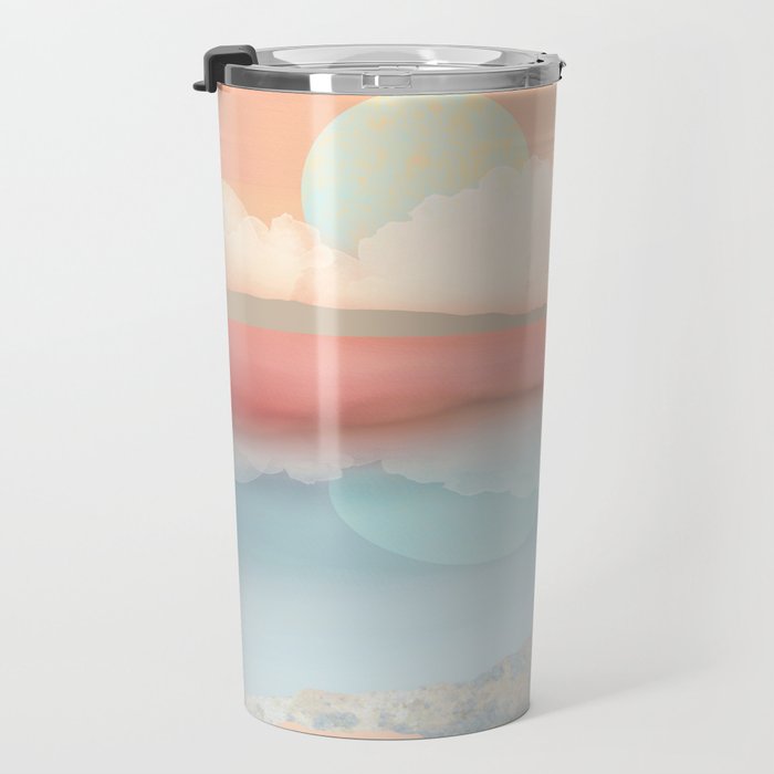 Mint Moon Beach Travel Mug Gallery Image 3
