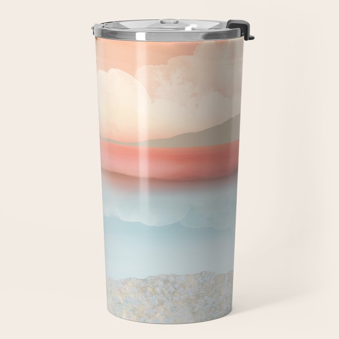 Mint Moon Beach Travel Mug Gallery Image 2
