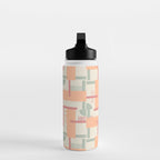 Playful geometric stripes C Water Bottle Gallery Image 3