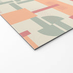 Playful geometric stripes C Welcome Mat Gallery Image 2