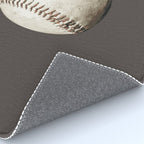 Big Baseball Illustration brown Rug Gallery Image 4