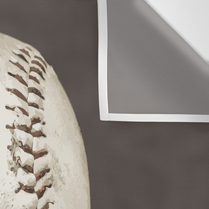 Big Baseball Illustration brown Wall Tapestry Gallery Image 3