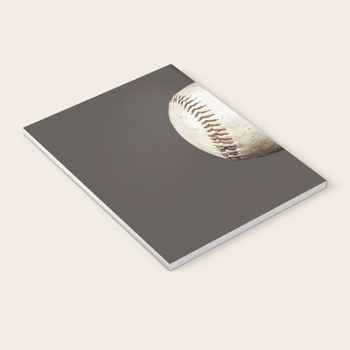 Big Baseball Illustration brown Notebook Gallery Image 3