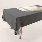 Big Baseball Illustration brown Tablecloth Gallery Image 1