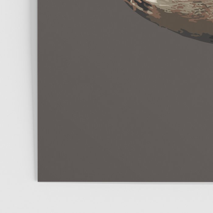 Big Baseball Illustration brown Poster Gallery Image 3