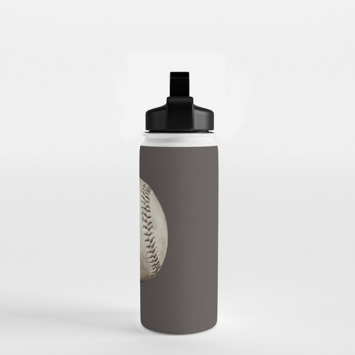 Big Baseball Illustration brown Water Bottle Gallery Image 2