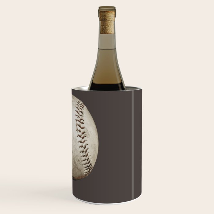 Big Baseball Illustration brown Wine Chiller Gallery Image 3