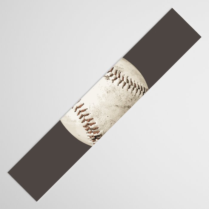 Big Baseball Illustration brown Table Runner Gallery Image 3