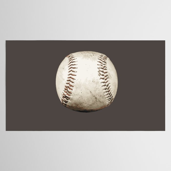 Big Baseball Illustration brown Tablecloth Gallery Image 2