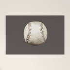 Big Baseball Illustration brown Welcome Mat Gallery Image 1