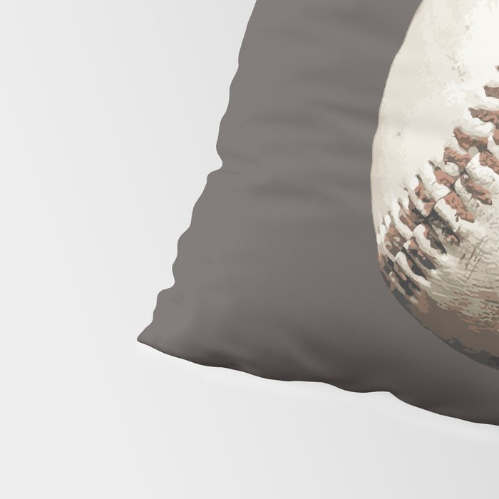 Big Baseball Illustration brown Pillow Sham Gallery Image 4